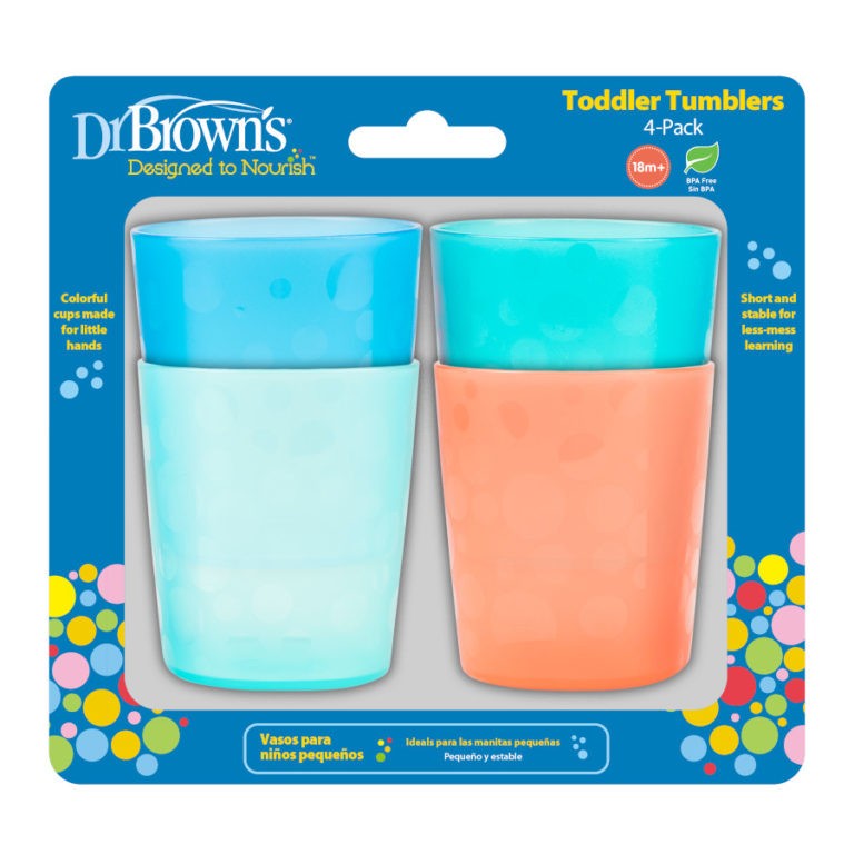 Dr Brown's Toddler Tumblers, 4-Pack
