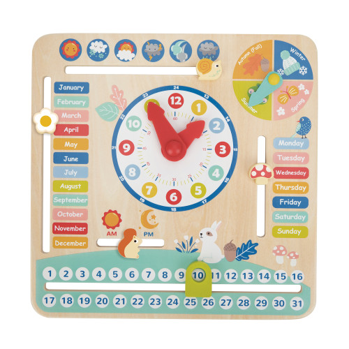 Tooky Toy Montessori Educative Learning Wooden My Calendar Activity Toy