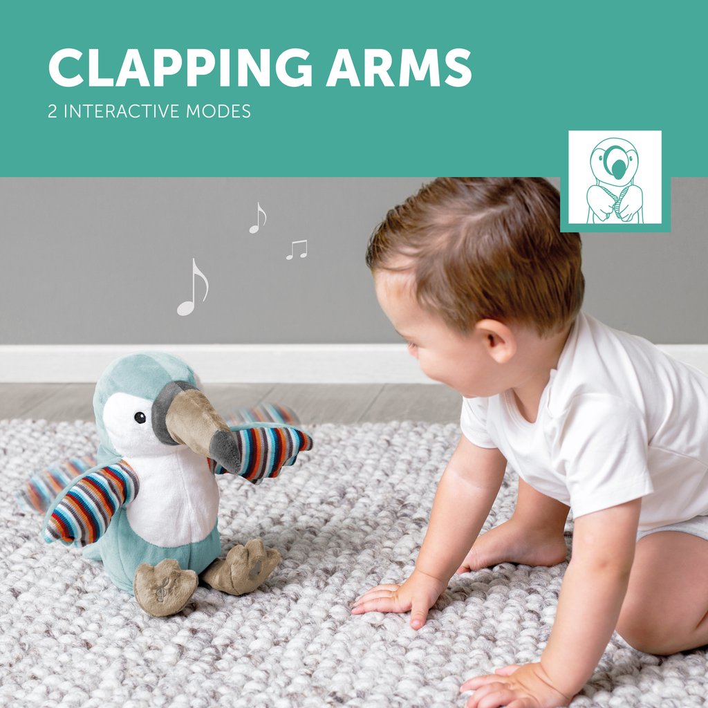 Zazu Interactive Soft Toy With Clapping Hands And Sound, Timo The Toucan