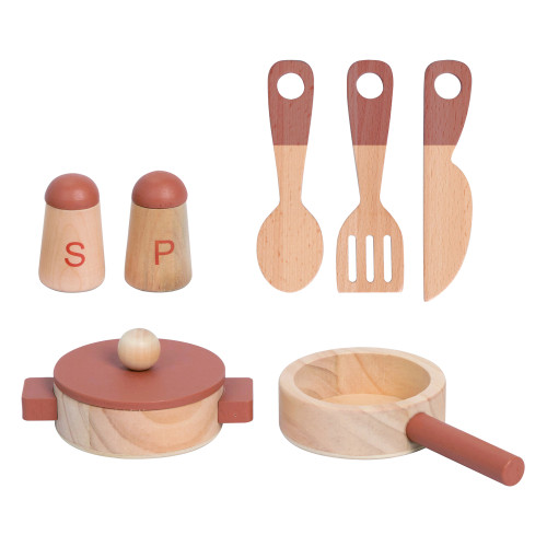 Tooky Toy Wooden Kids Toys Chef Kitchen Set