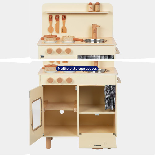 Tooky Toy Wooden Kids Toys Chef Kitchen Set