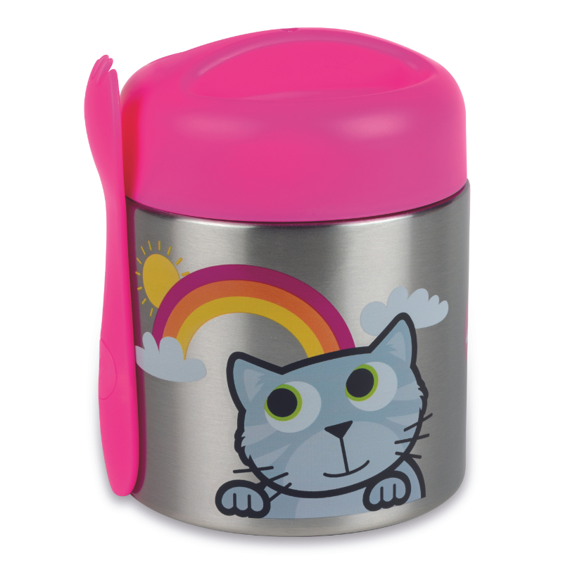 Tum Tum Thermal Food Flask With Magnetic Spork