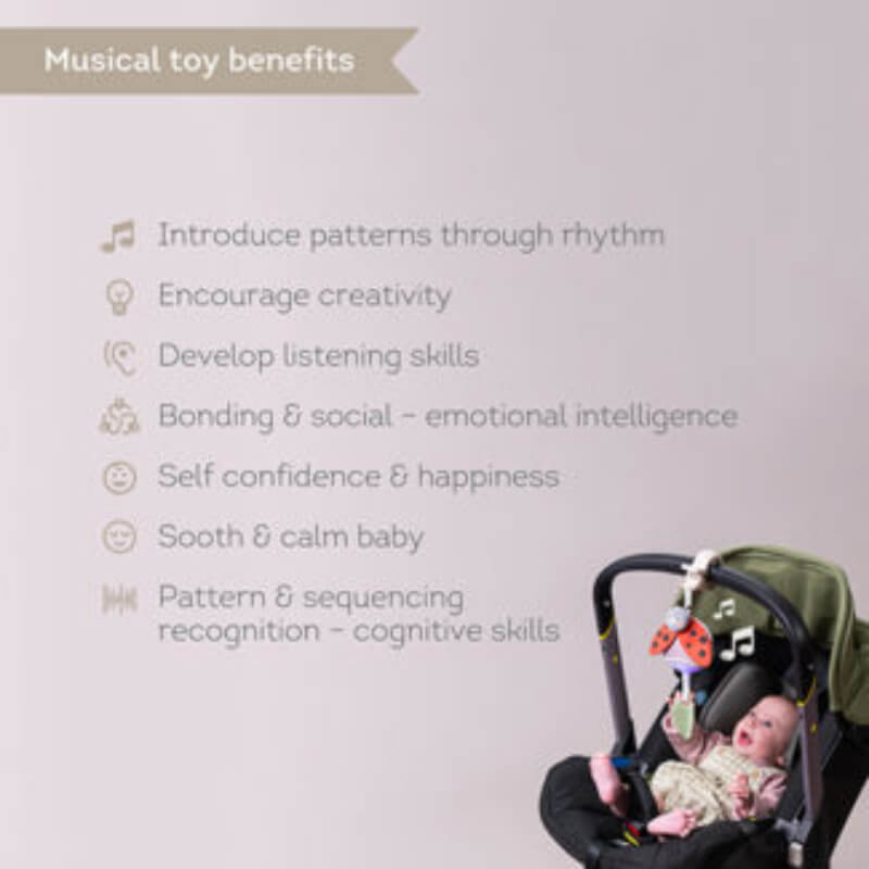 Taf Toys Garden Stroller Bunny Musical Toy