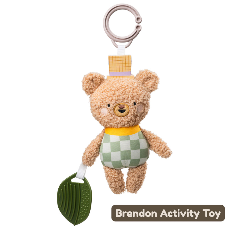 Taf Toys Baby Stroller Hanging Plush Toy With Teether