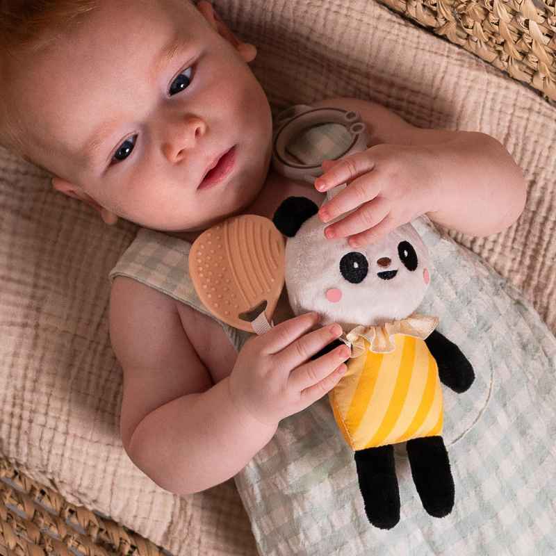 Taf Toys Baby Stroller Hanging Plush Toy With Teether