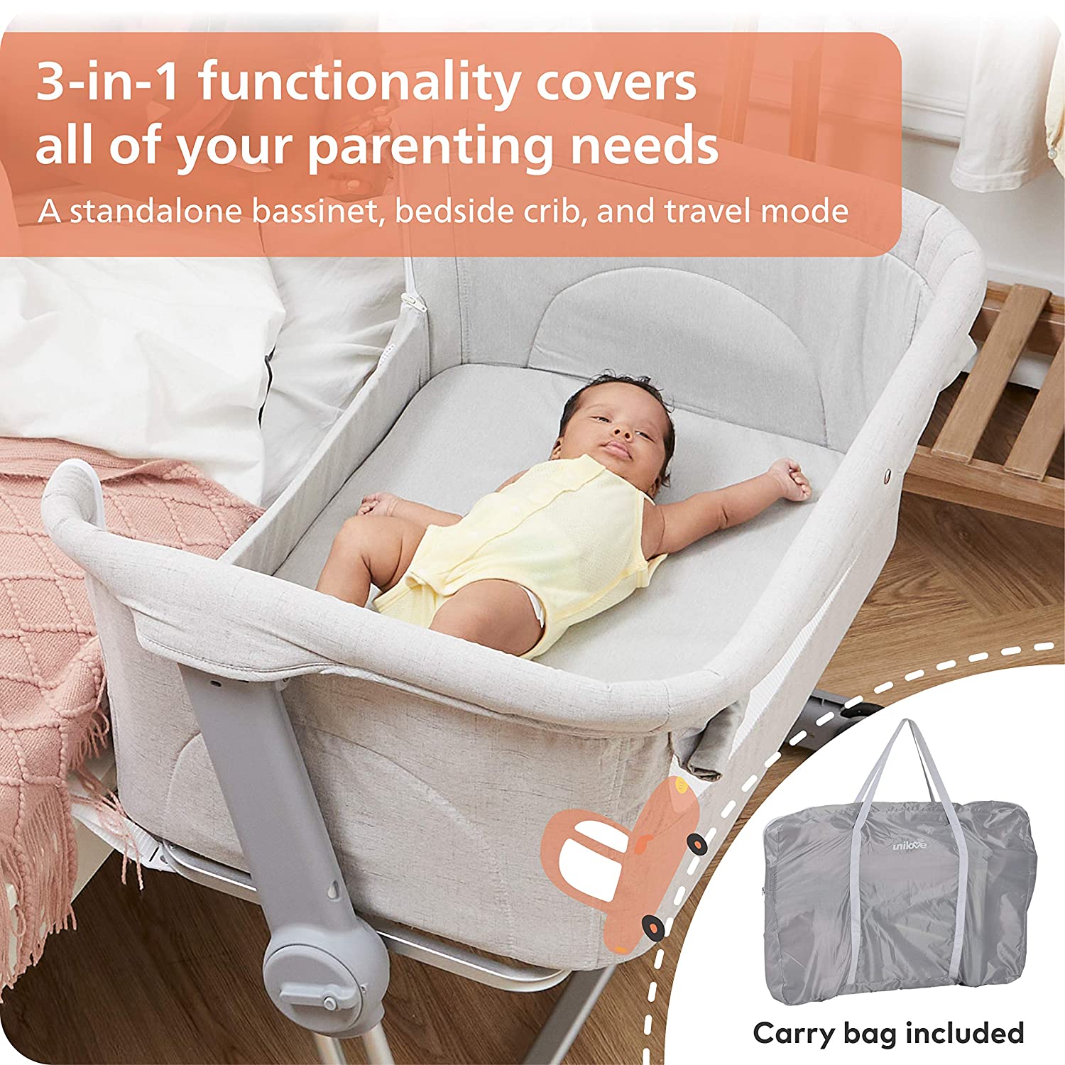 Unilove Hug Me Plus Baby Crib
