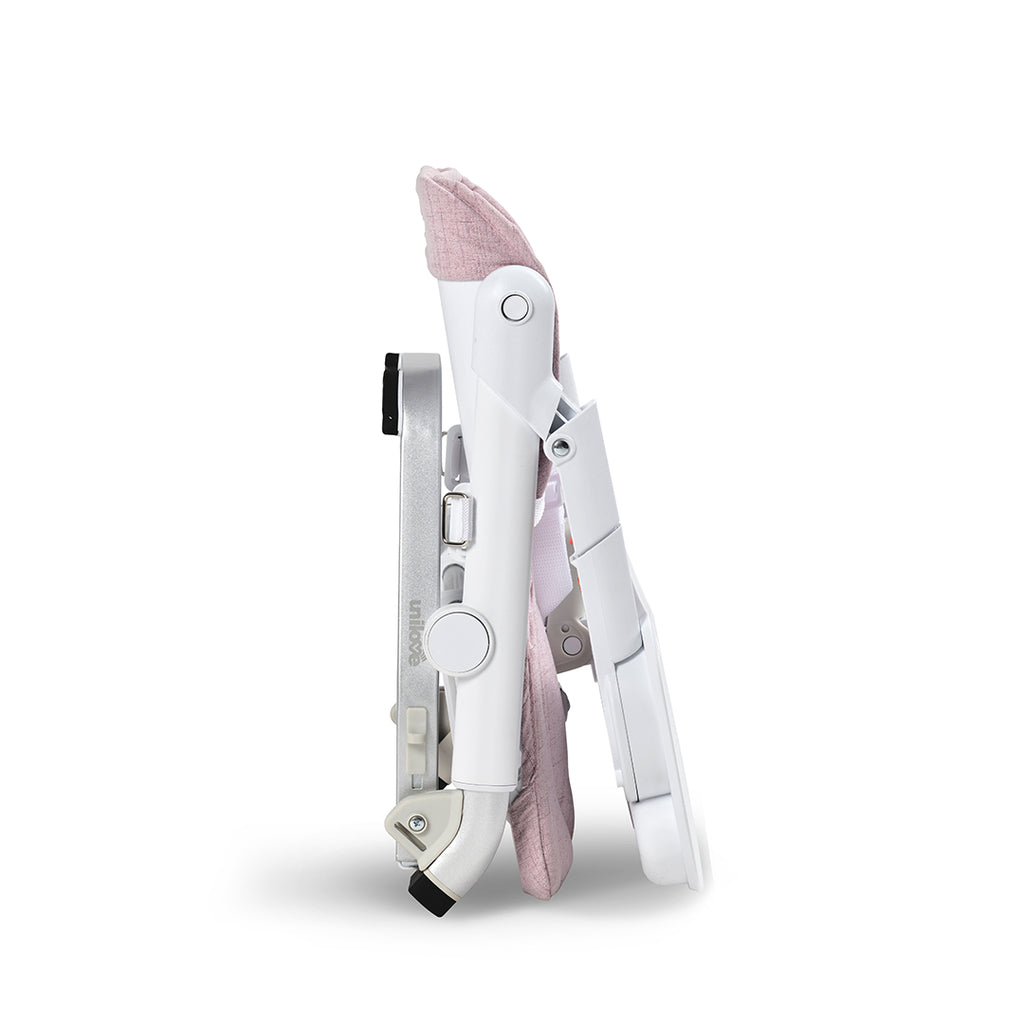 Unilove Feed Me Portable Baby Booster (Shadow Grey / Plum Pink)