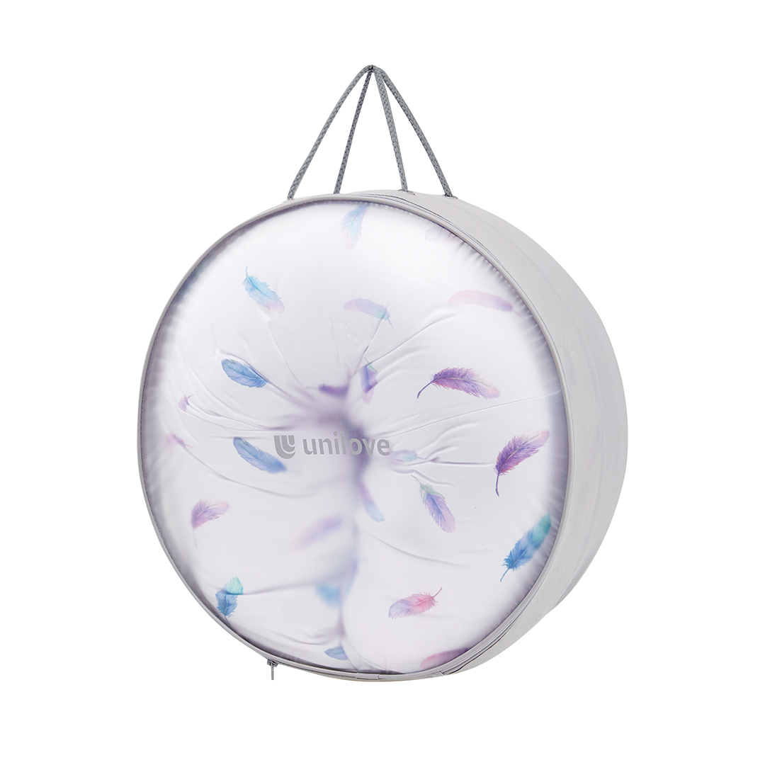Unilove Hopo Multi-functional Mini Nursing Pillow - Airy Violet Feather
