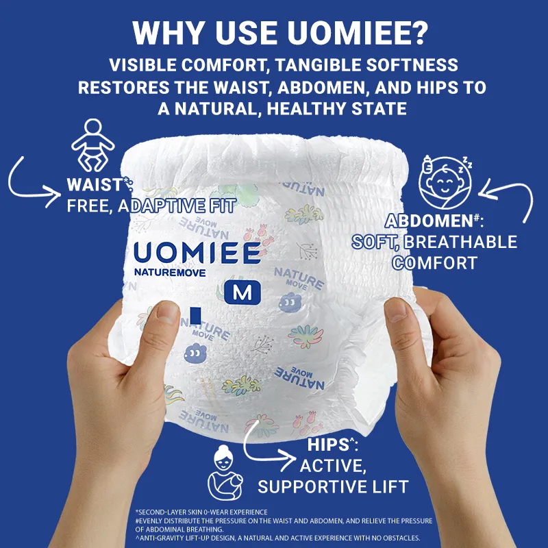 Uomiee Nature Move Daily Pack Diaper Pants (Carton Of 14)