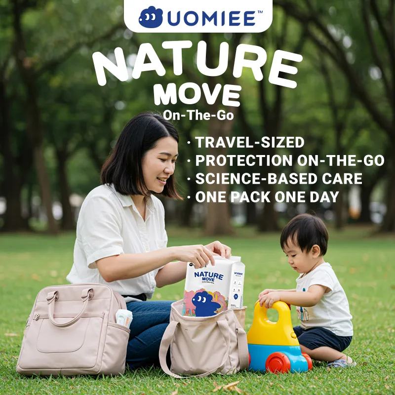 Uomiee Nature Move Daily Pack Diaper Pants (Carton Of 14)