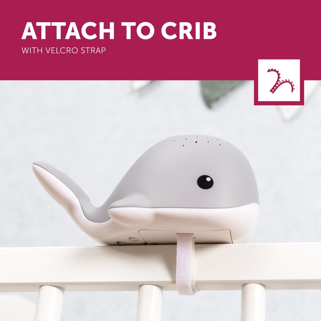 Zazu Bedtime Light Projector Sleep Soother With Melodies And Cry Sensor, Wally The Whale