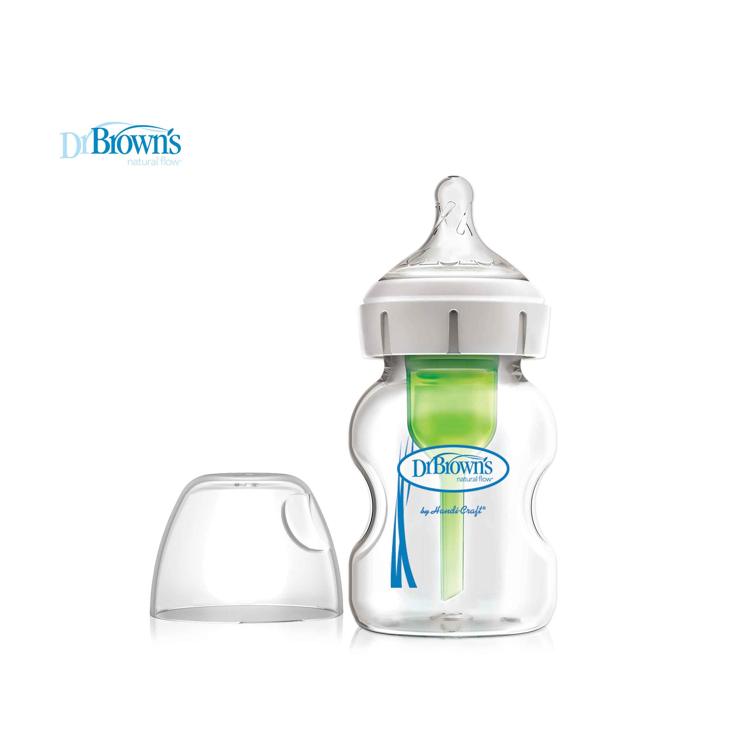 Dr Brown's 5oz/150ml Glass Wide Neck "OPTIONS+" Bottle, 1-pack