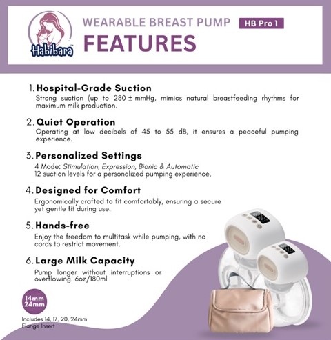 Habibara Wearable Breast Pump