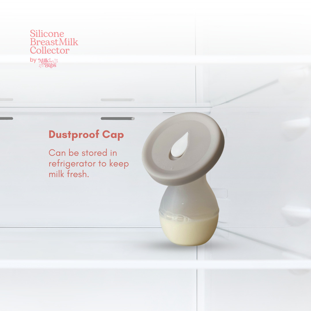 Milk For Bubs Silicone Breastmilk Collector With Cap Set