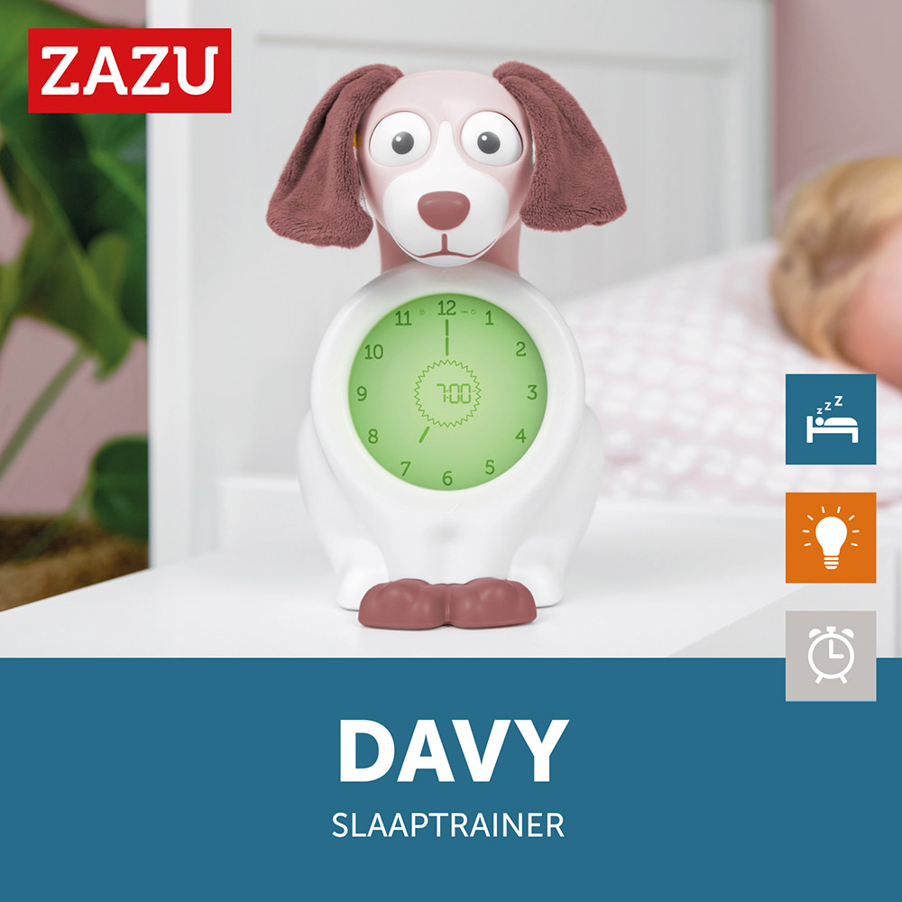 Zazu Sleeptrainer With Nightlight, Davy The Dog