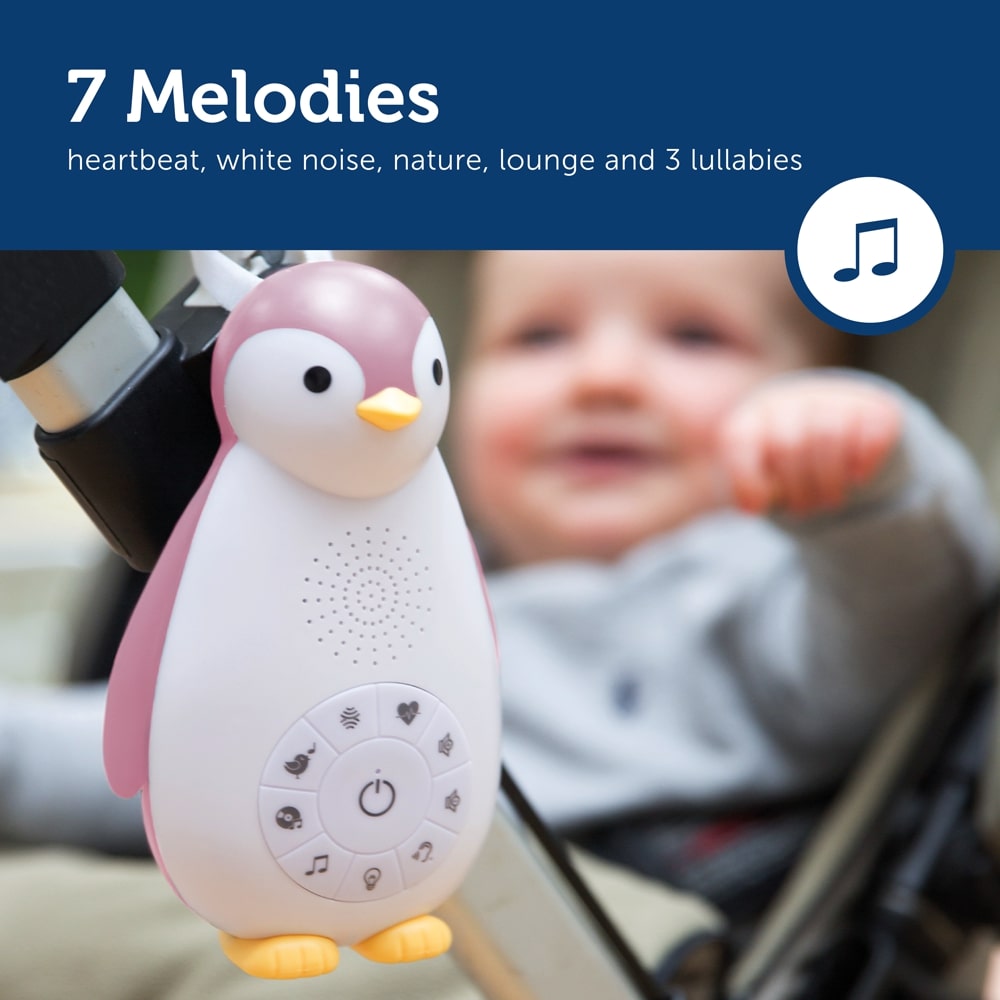Zazu Wireless Sleep Soother Sound Machine Nightlight, Zoe The Penguin