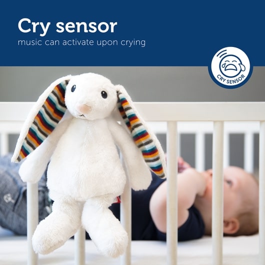 Zazu Heartbeat Soft Toy Sleep Soother, Bibi The Bunny