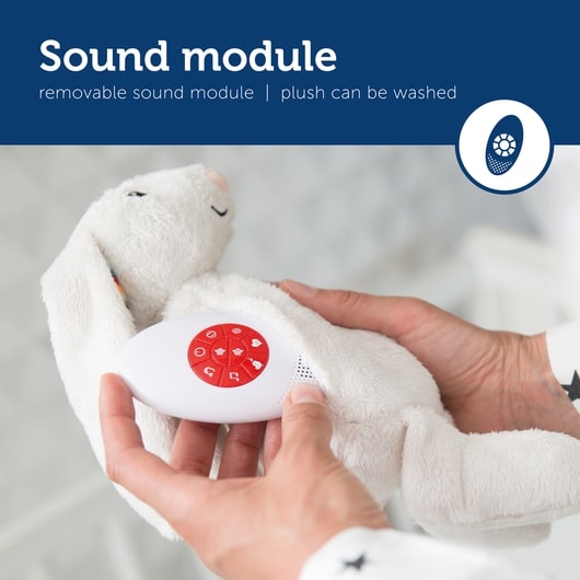 Zazu Heartbeat Soft Toy Sleep Soother, Bibi The Bunny