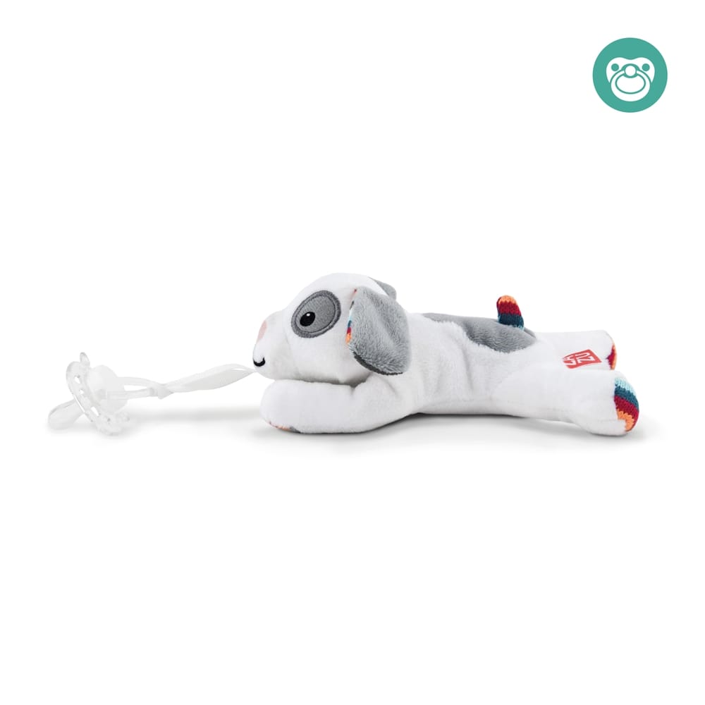 Zazu Pacifier Holder Soft Toy, Dexy The Dog