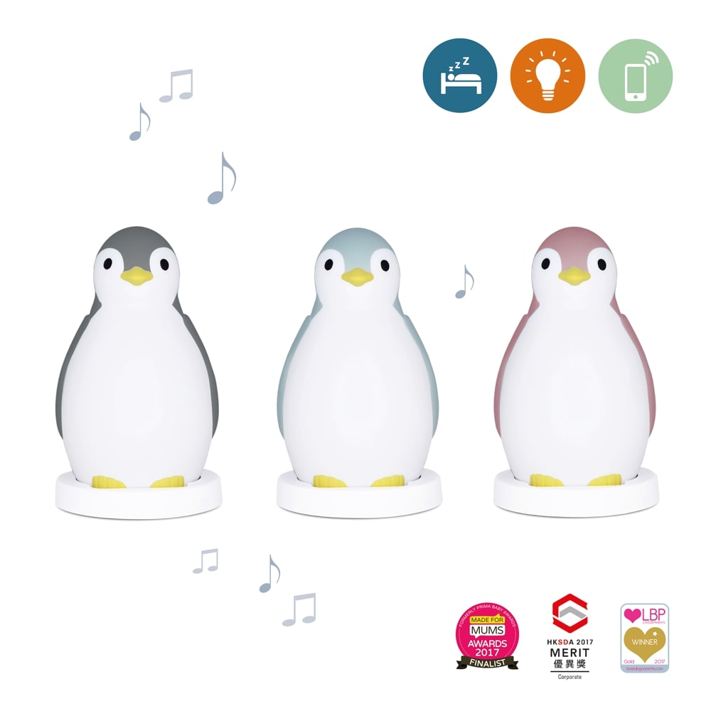 Zazu 3-in-1 Sleep Trainer Nightlight, Pam The Penguin