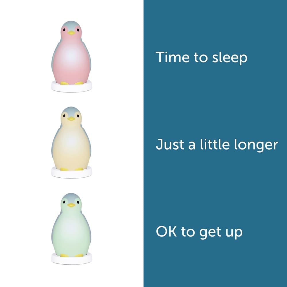 Zazu 3-in-1 Sleep Trainer Nightlight, Pam The Penguin