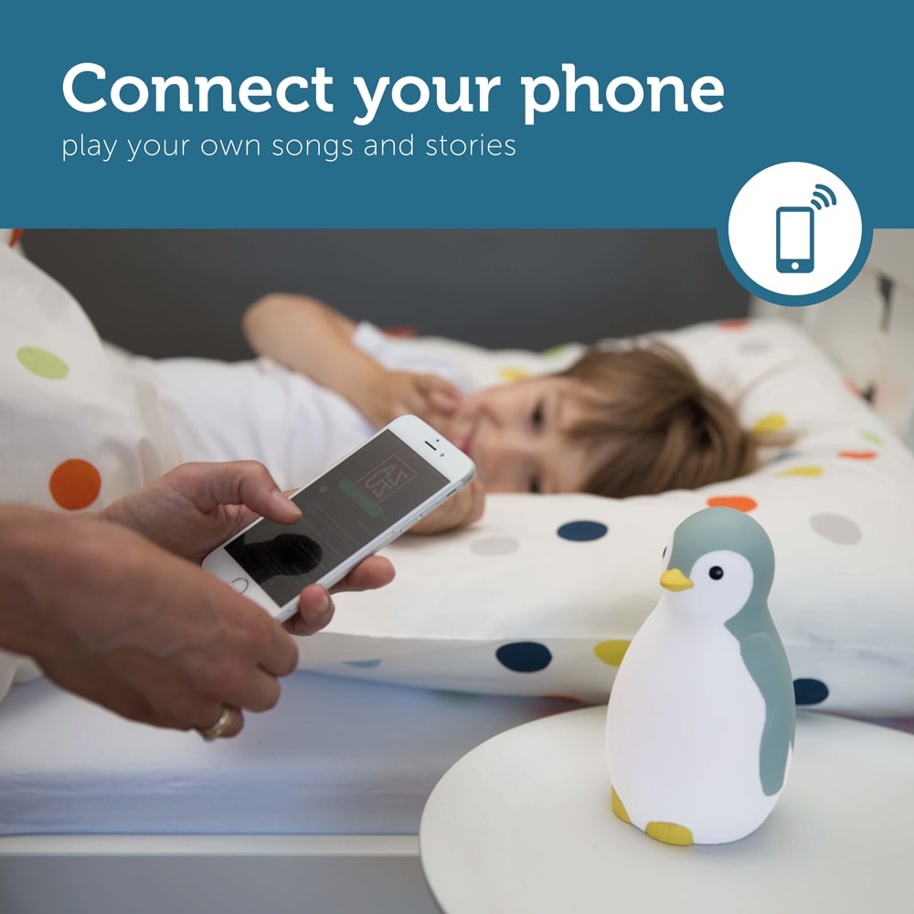 Zazu 3-in-1 Sleep Trainer Nightlight, Pam The Penguin