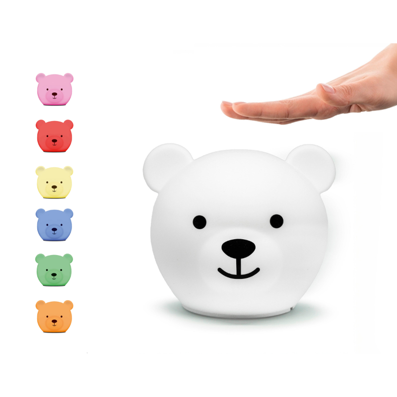 Zazu Bor The Bear Multicolour Rechargeable Nightlight