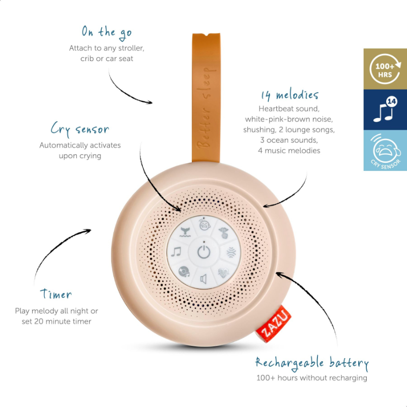 Zazu Suzy De Luxe Portable Baby Sound Machines
