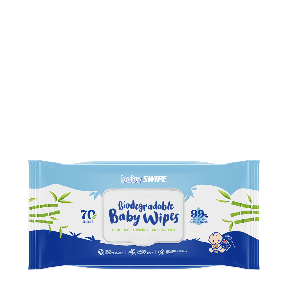 BabySWIPE BioDegradable Organic Bamboo Wet Wipes 70s (NZ)
