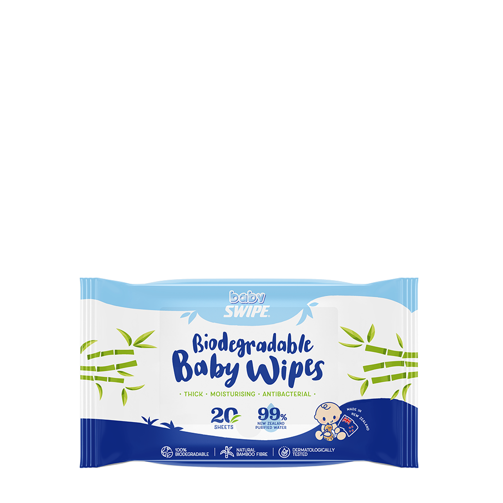 BabySWIPE BioDegradable Organic Bamboo Wet Wipes 20s (NZ)