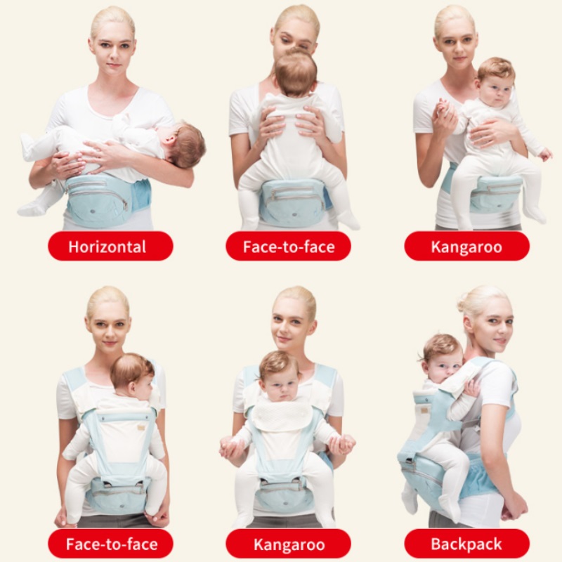 Bebear Foldable Aluminium Hipseat Baby Carrier - Brilliant