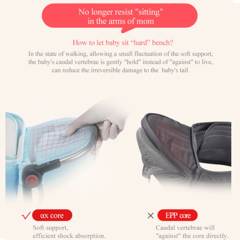 Bebear Foldable Aluminium Hipseat Baby Carrier - Brilliant