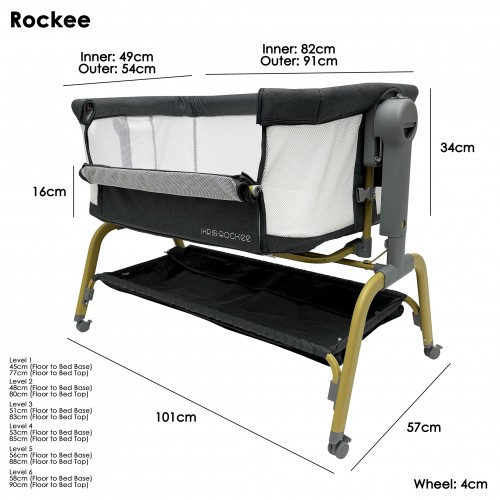 Lucky Baby IKrib Rockee Co-Sleeping Bedside Crib