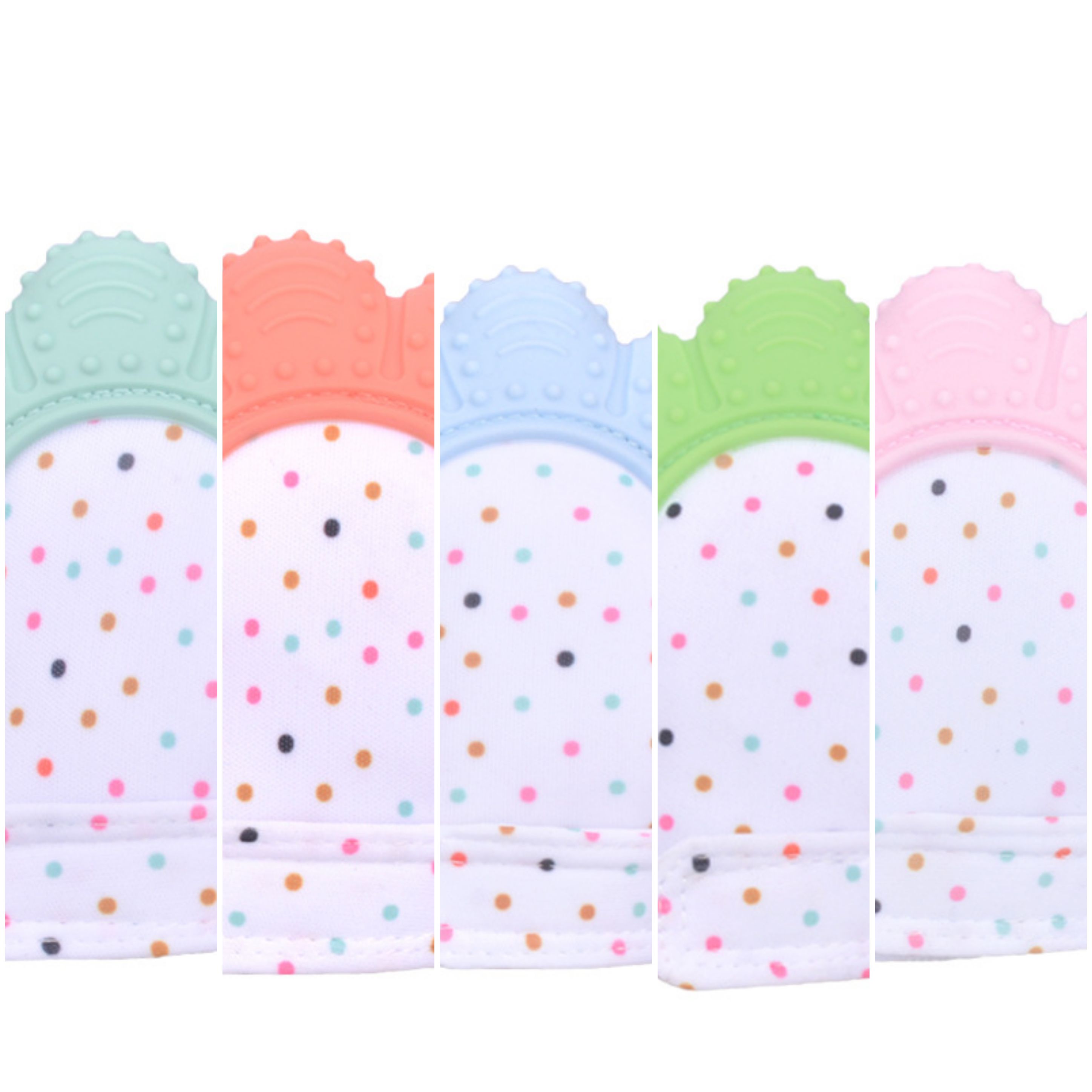Mummykidz Teething Mitten (DOTS) - 1 Pcs