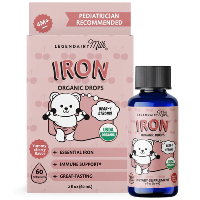 Legendairy Milk Organic Iron Drops For Baby And Toddler
