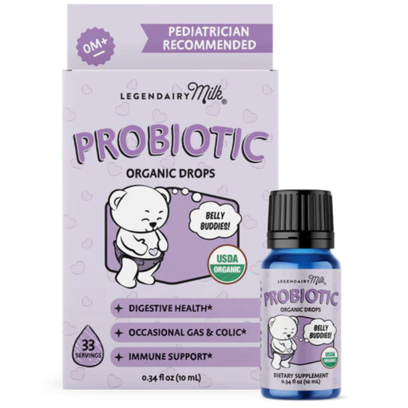 Legendairy Milk Organic Probiotic Drops For Baby And Toddler