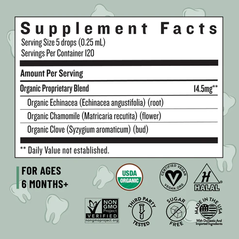 Legendairy Milk Organic Baby Teething Drops