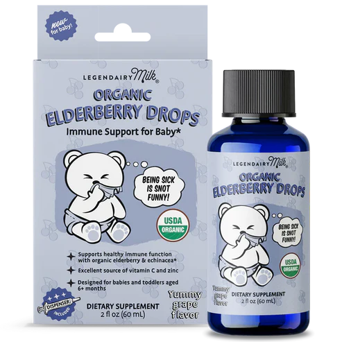 Legendairy Milk Organic Baby And Toddler Elderberry Drops