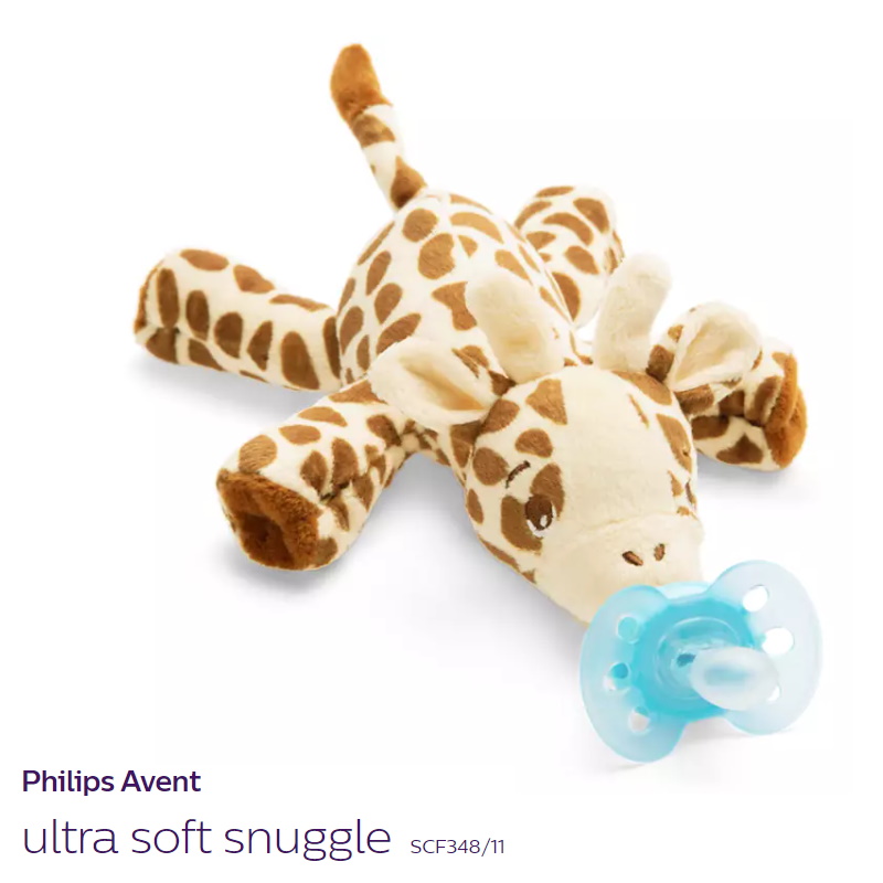 Philips Avent Ultra Soft Snuggle 0-6M (Giraffe/Elephant) SCF348/11 / SCF348/13