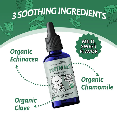 Legendairy Milk Organic Baby Teething Drops