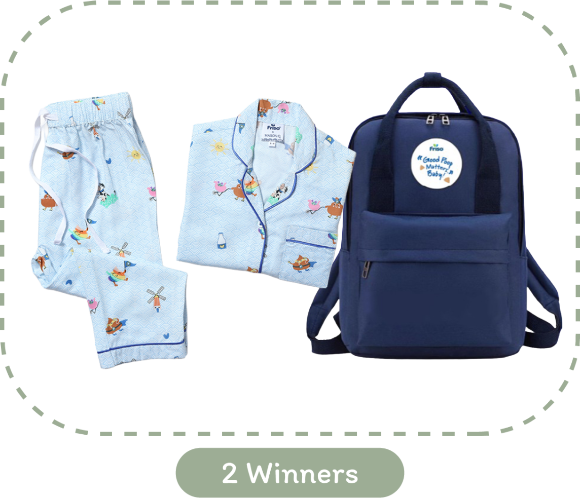 Friso x Maison Q Bag + Pyjamas Set